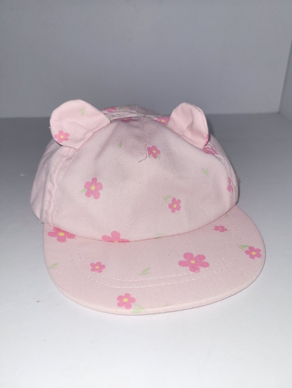 Primark Size 6-12 Months Light Pink Floral Baby Hat